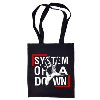 Сумка-шоппер "System Of A Down" черная 