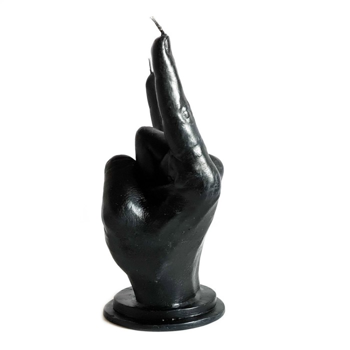 Свеча декоративная "Rock (Коза)" 20 см черная