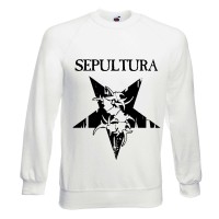 Свитшот "Sepultura" белый