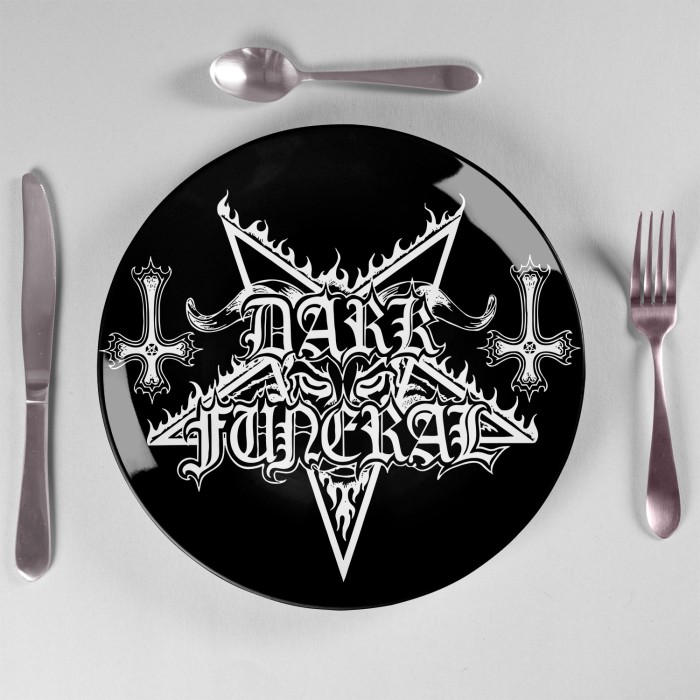 Тарелка "Dark Funeral" керамическая