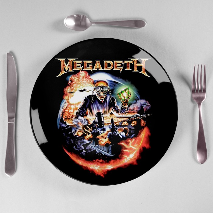 Тарелка "Megadeth" керамическая