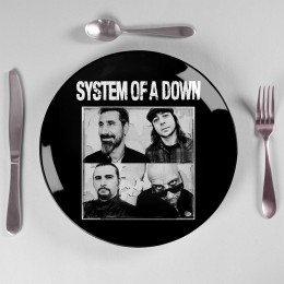 Тарелка "System Of A Down" керамическая