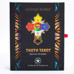 Карты Таро THOTH TAROT Aleister Crowley. Бархатистое издание в эксклюзивной коробке на магнитной застежке
