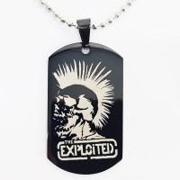 Жетон "The Exploited" стальной черный