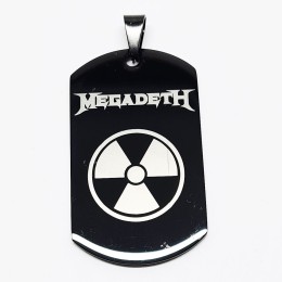 Жетон "Megadeth" стальной черный
