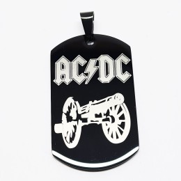 Жетон "AC/DC" стальной черный