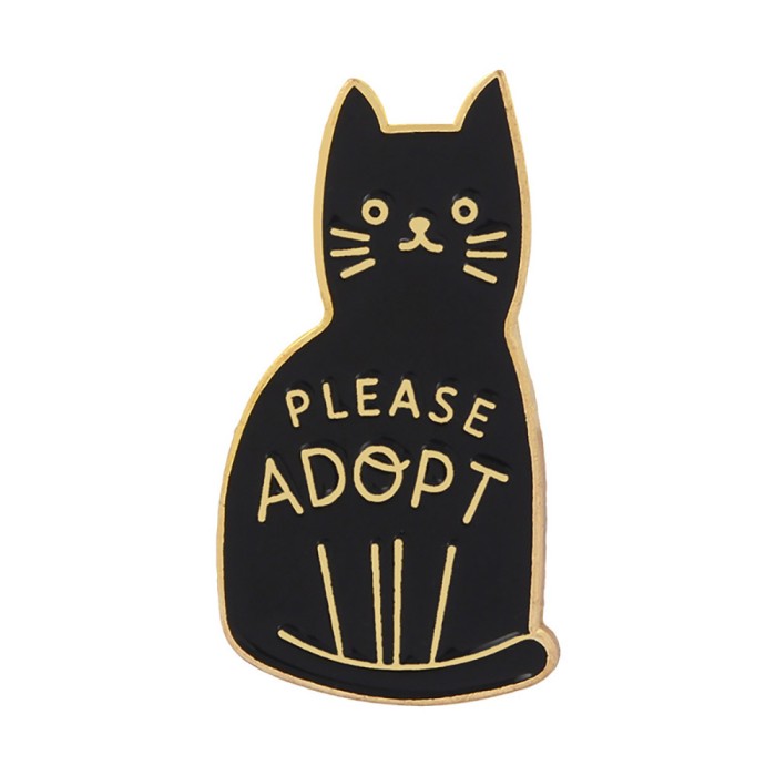 Значок-пин "Please Adopt"