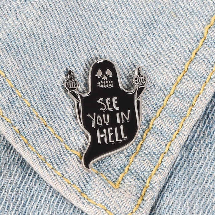 Значок-пин "See You In Hell"