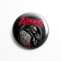 Значок "Asking Alexandria" 3,7 см 