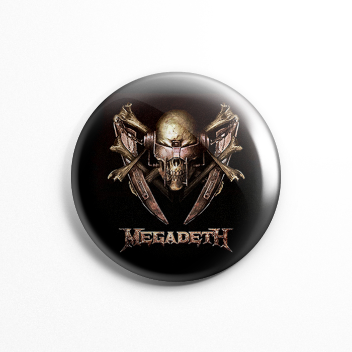 Значок "Megadeth" 3,7 см