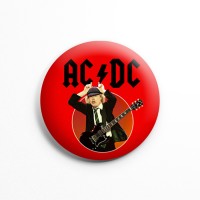 Значок "AC/DC" 3,7 см 